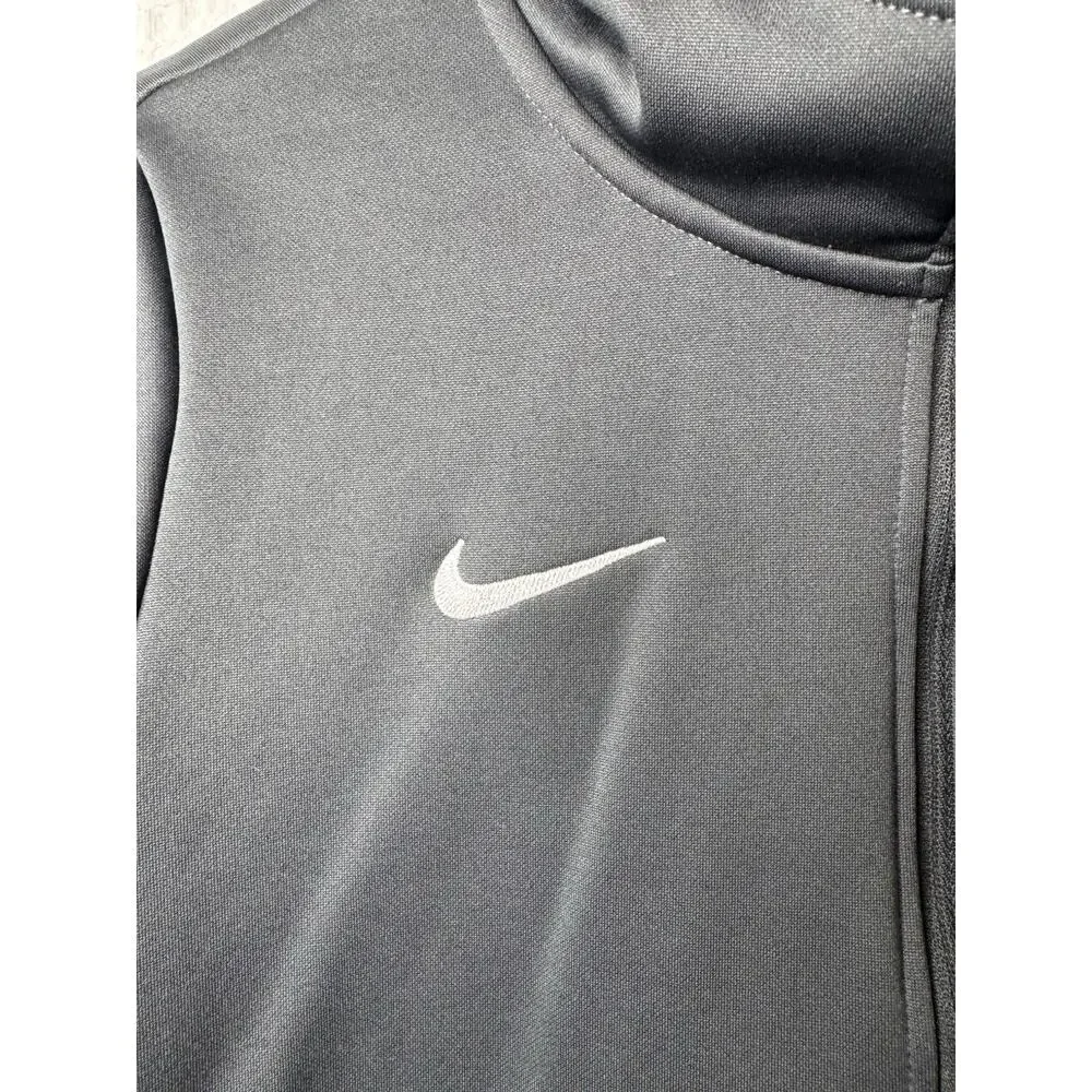 Nike Women’s Dri-FIT Full Zip Hoodie Size Medium Gray Athletic Training Jacket - Picture 6 of 6